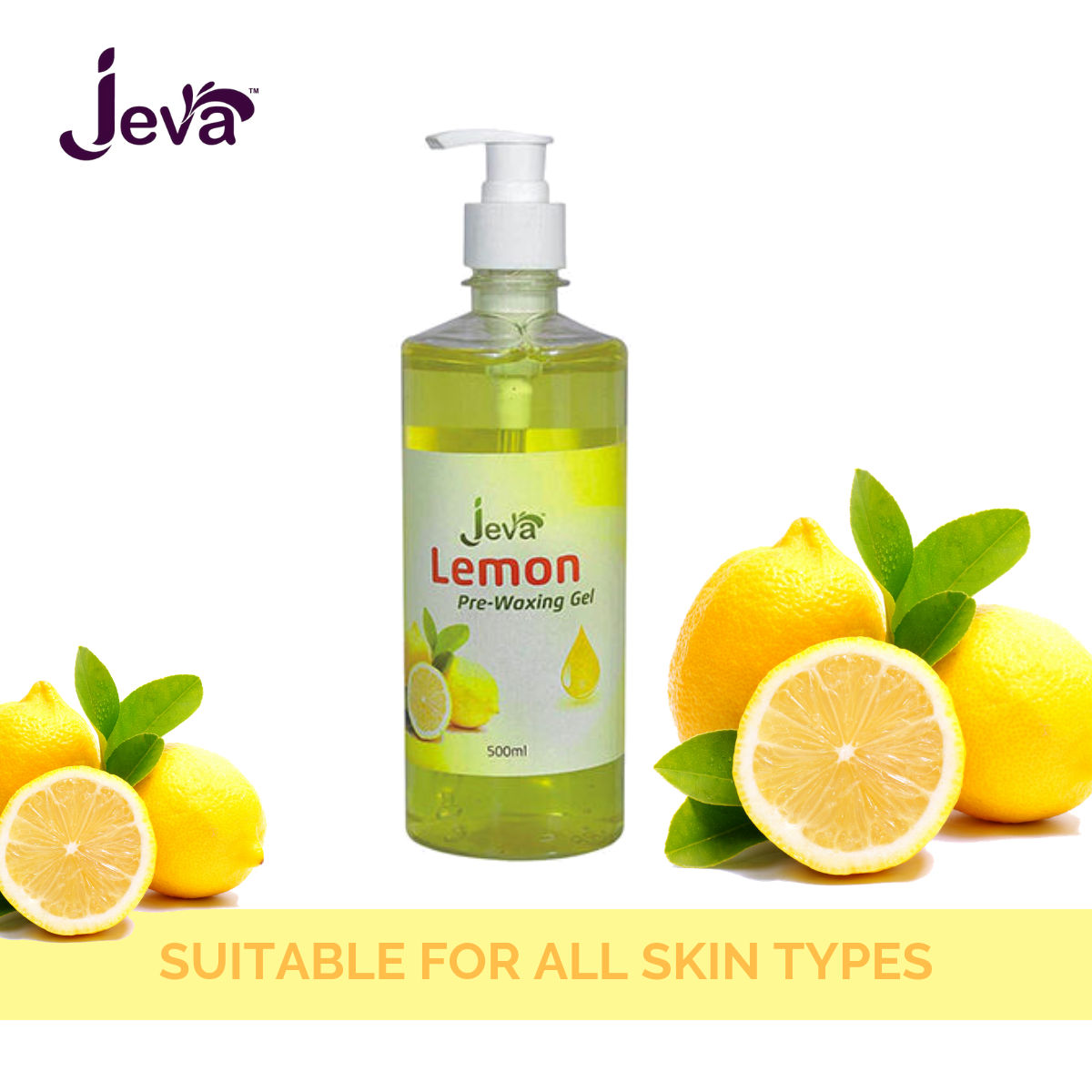 Buy Jeva Pre-Waxing Gel Lemon (500 ml) - Purplle