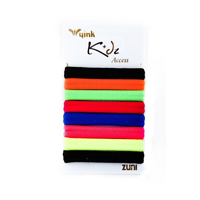 Buy Wyink Accessories Neon Solids Rubberbands Pack Of 8 - Purplle