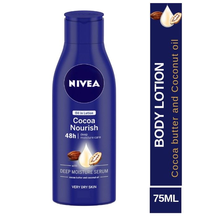 Buy Nivea Oil In Lotion Cocoa Nourish Very Dry Skin (75 ml) - Purplle