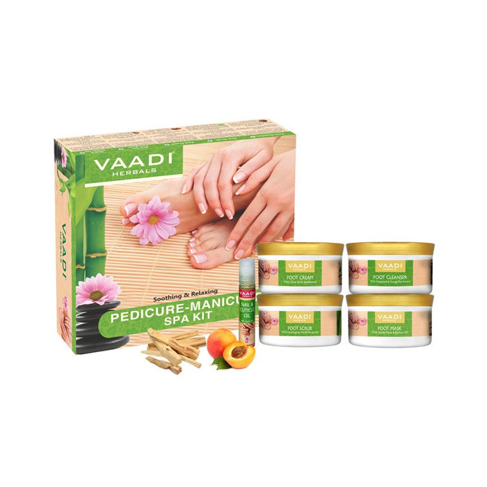 Buy Vaadi Herbals Pedicure Manicure Spa Kit - Soothing & Refreshing (640 g) - Purplle