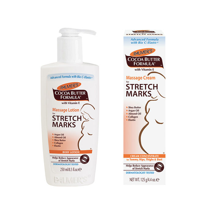 Buy Palmer's Massage Lotion For Stretch Marks Bottle (250 ml) + Palmer's Massage Cream For Stretch Marks Tube (125 g) - Purplle