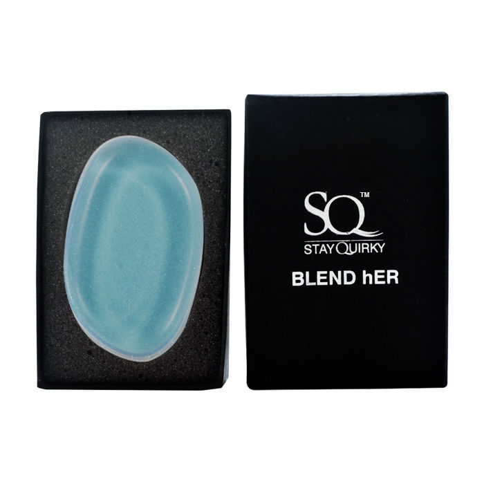Buy Stay Quirky Blender, Make Up Perfector Silica Gel Puff, Blend Her - Blue - Purplle