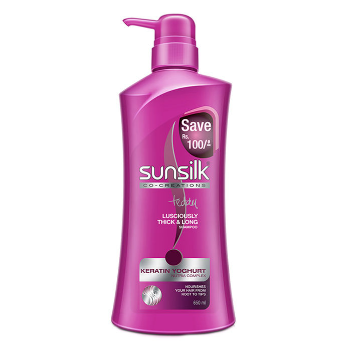 Buy Sunsilk Co Creations Shampoo Lusciously Thick And Long 650 ml - Purplle