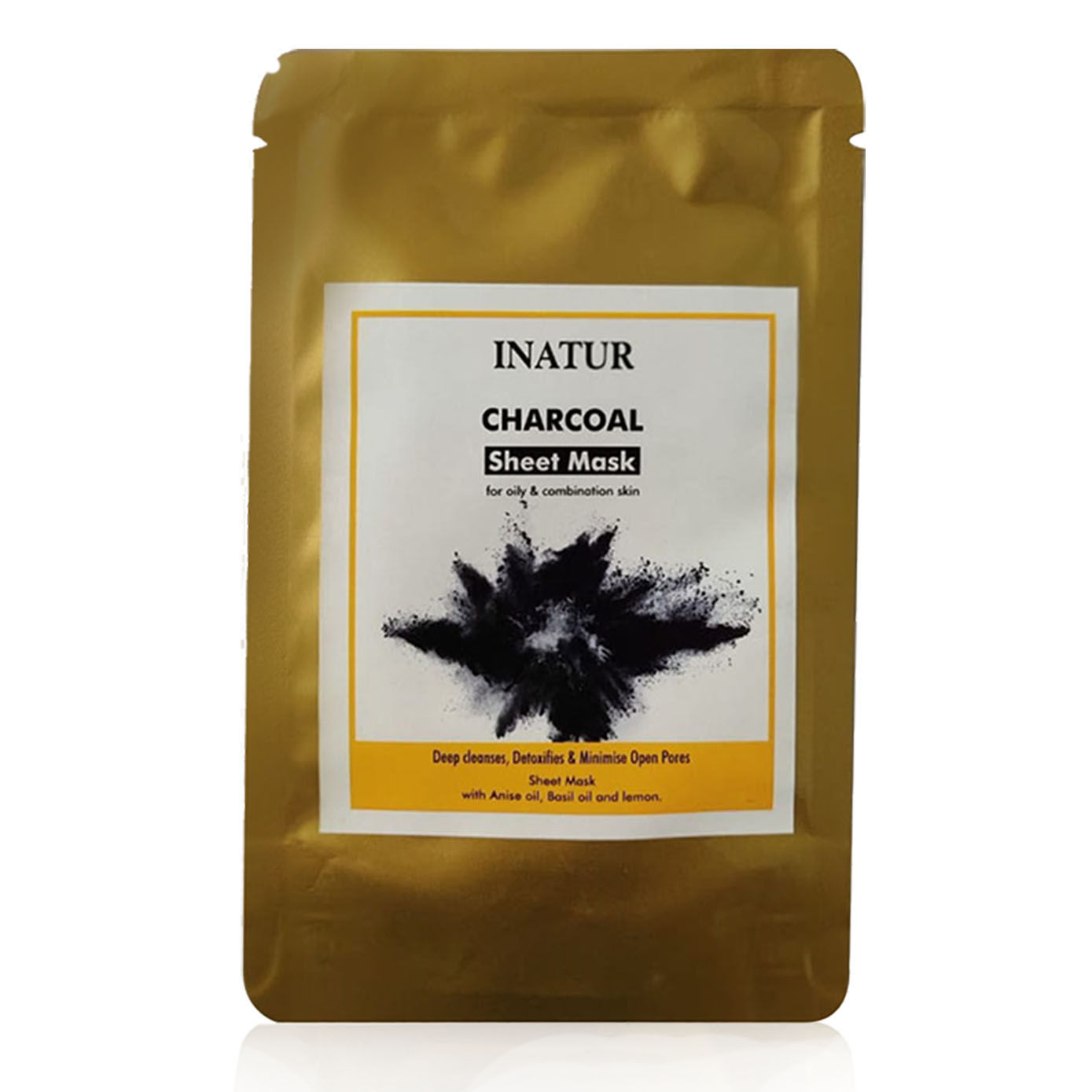 Buy Inatur Charcoal Sheet Mask (38 g) - Purplle