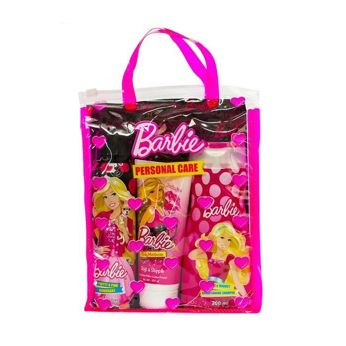 Buy Barbie Trendy Bag (Deo 150Ml + Moisturiser 100Ml + Shampoo 200Ml) - Purplle