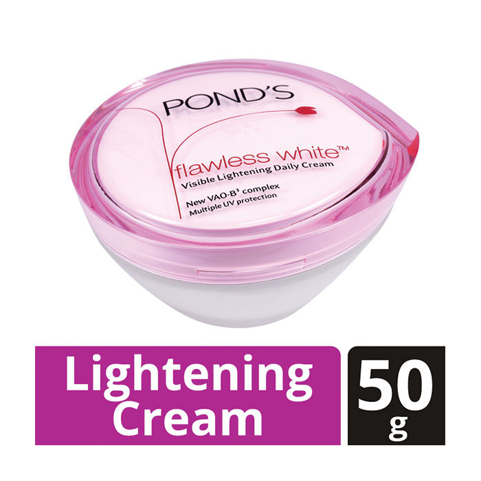 Buy Ponds Flawless white Visible Lightening Daily Cream (50 g) - Purplle