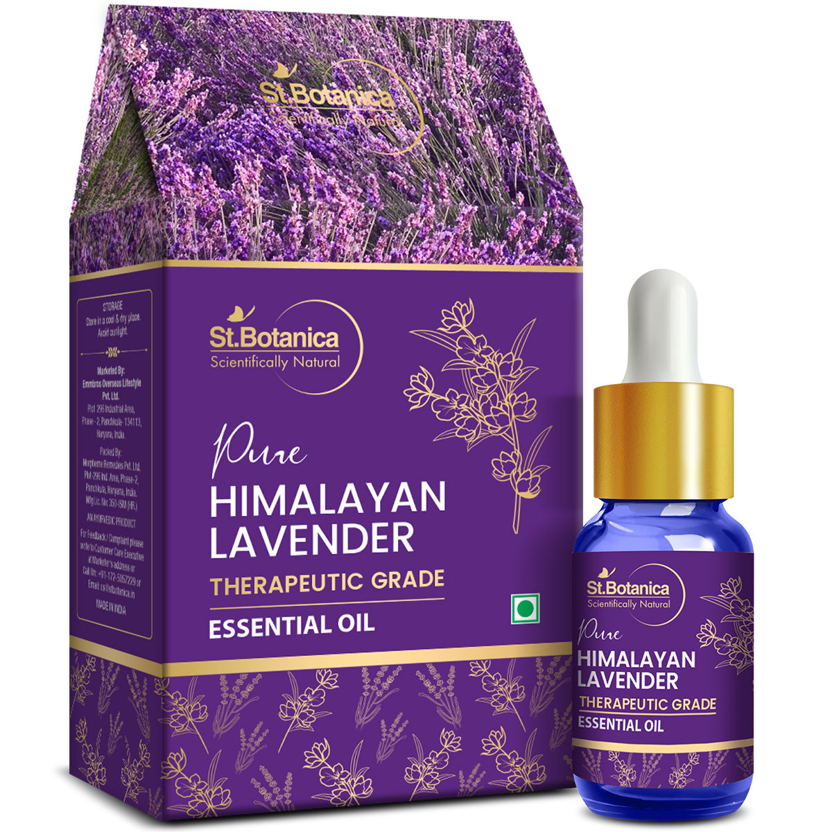 Buy St.Botanica Pure Himalayan Lavender Therapeutic Grade Essential Oil (15 ml) - Purplle