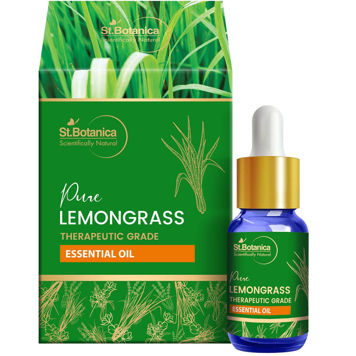 Buy St.Botanica Pure Lemongrass Therapeutic Grade Essential Oil (15 ml) - Purplle