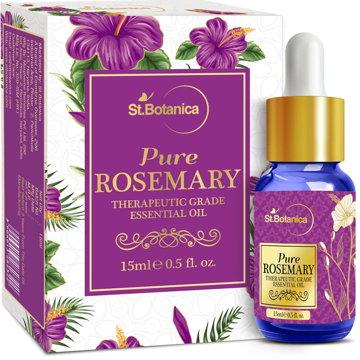 Buy St.Botanica Pure Rosemary Therapeutic Grade Essential Oil (15 ml) - Purplle