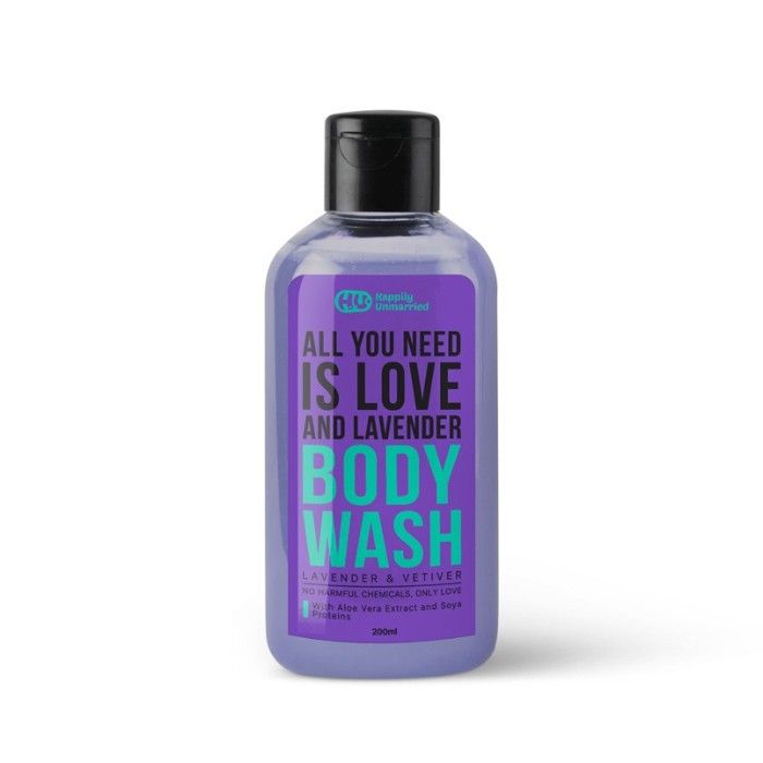 Buy Happily Unmarried Body Wash - Lavender & Vetiver (200 ml) - Purplle