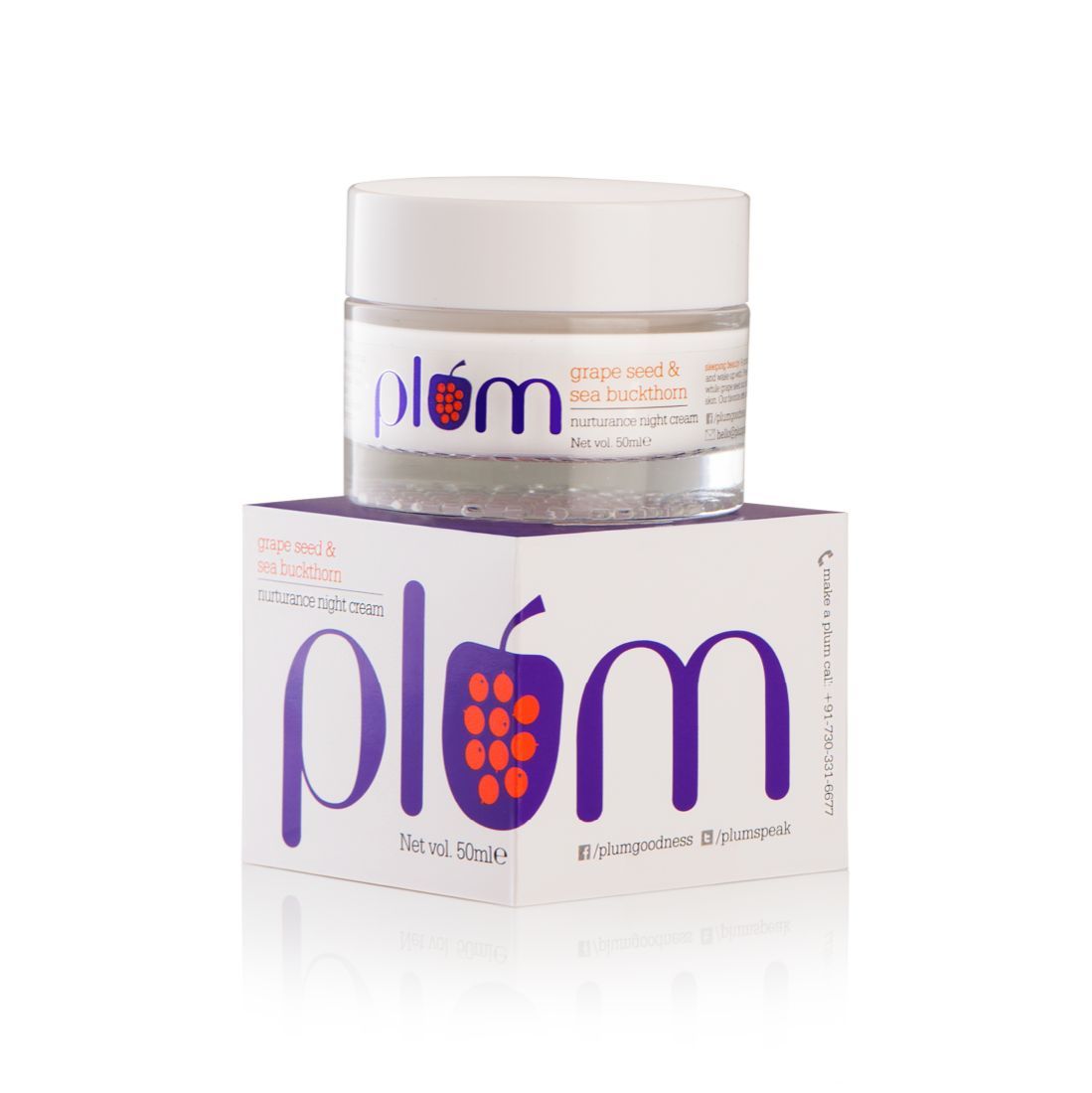 Buy Plum Grape Seed & Sea Buckthorn Nurturance Night Cream (50 ml) - Purplle