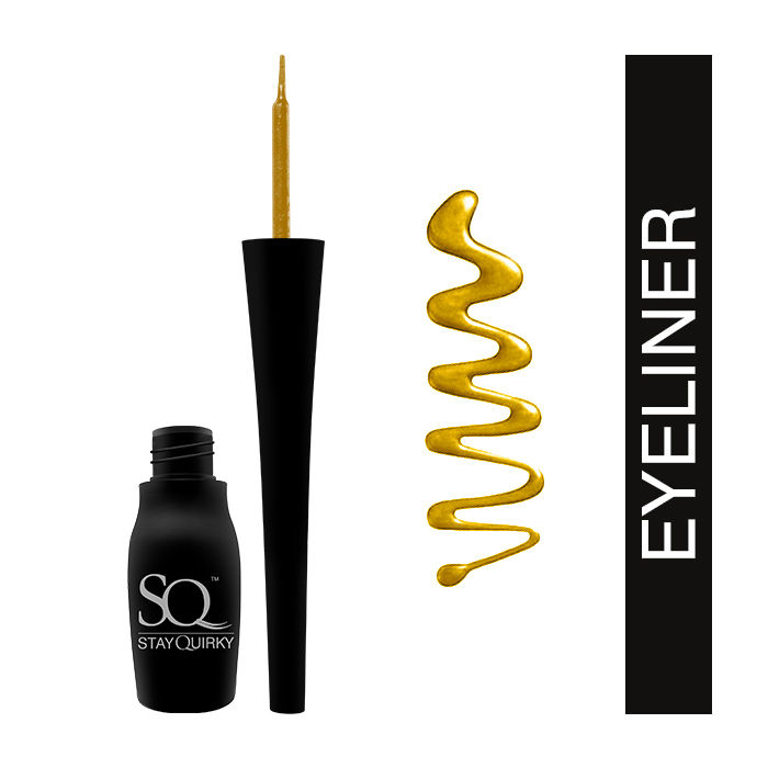 Buy Stay Quirky Liquid Eyeliner, Matte, Golden BadAss 7 (5 ml) - Purplle