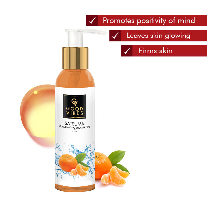 Buy Good Vibes Rejuvenating Shower Gel (Body Wash) - Satsuma (200 ml) - Purplle