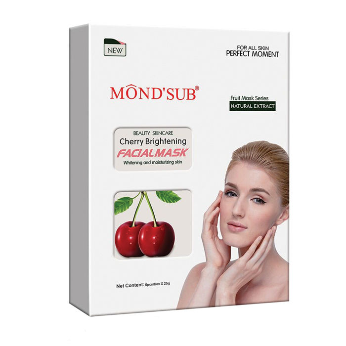 Buy MondSub Cherry Brightening Face Mask Sheet Pack Of 3 - Purplle