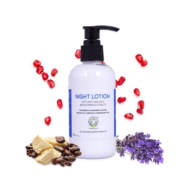 Buy Greenberry Organics Night Lotion With Anti-Ageing & Brightening Extracts (200 ml) - Purplle