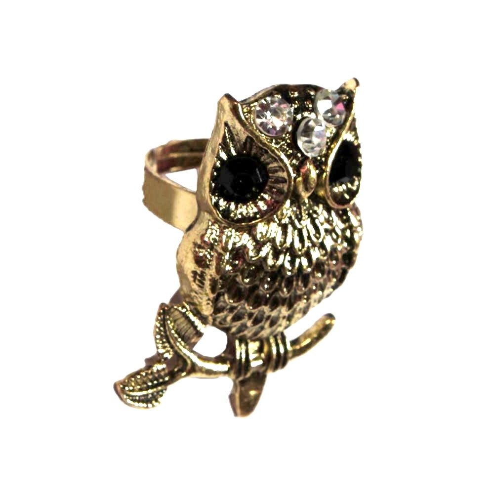 Buy Crunchy Fashion Chic Owl Ring - Purplle