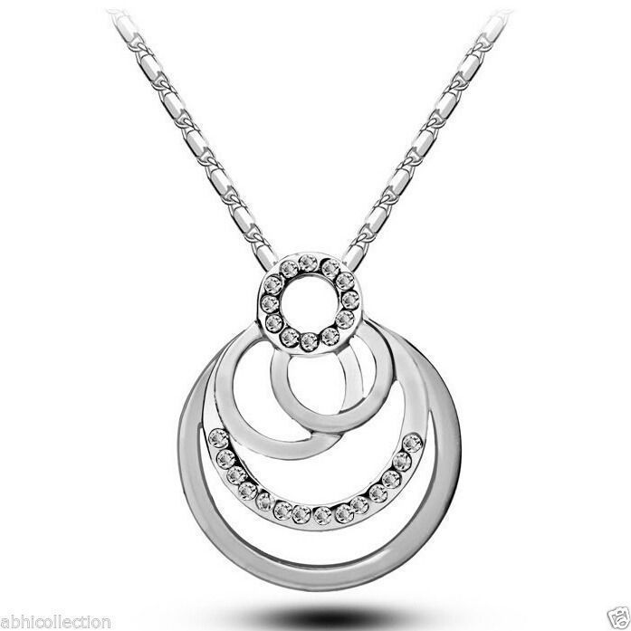 Buy Lishmark Crazy Stuff Womens 9K White Gold Filled Aaa Cz Necklace & Pendant - Purplle