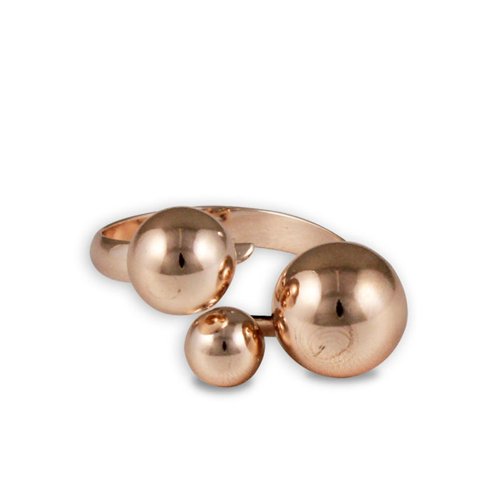 Buy Karatcart Rose Gold Metal Adjustable Ring For Women - Purplle