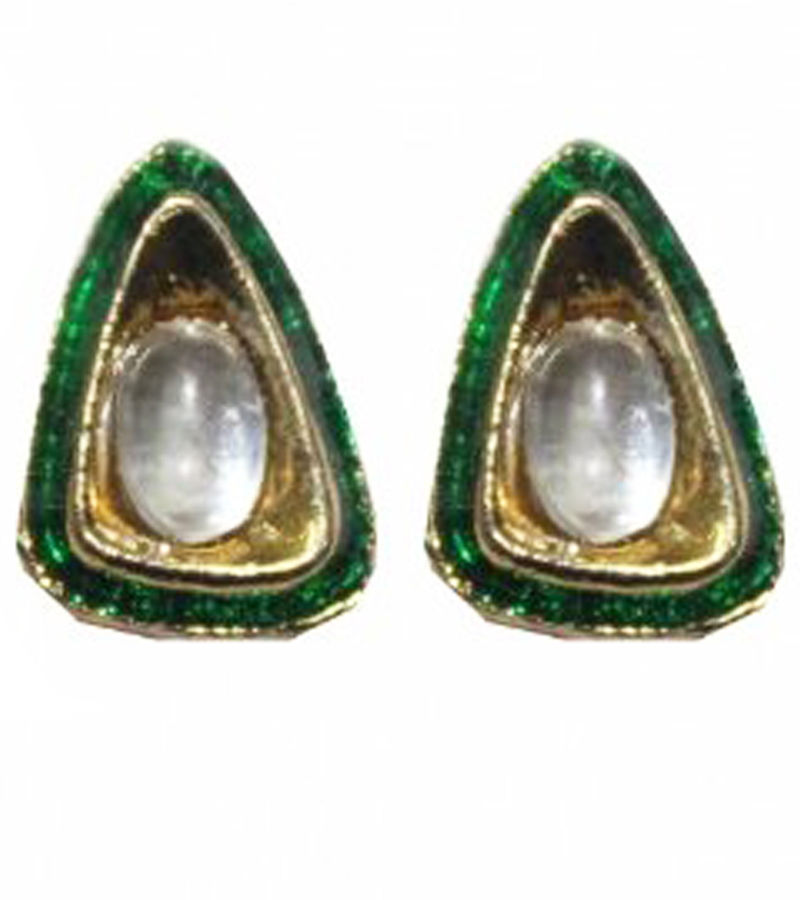 Buy Karatcart Meenakari Kundan A Stud Earrings for Women - Purplle