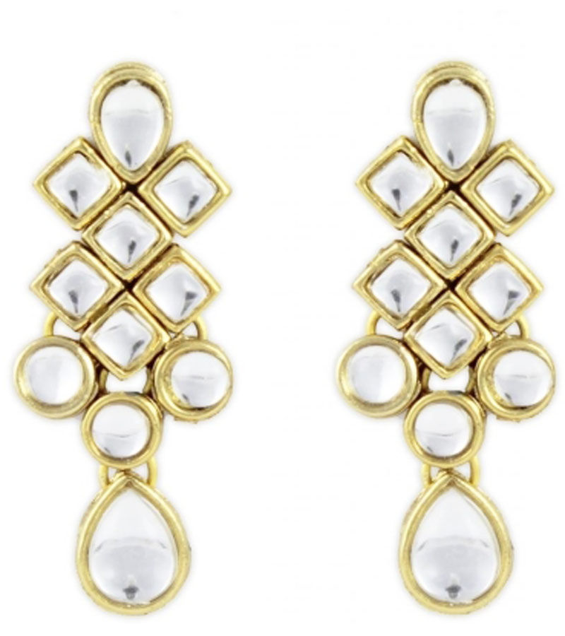 Buy Karatcart 24K GoldPlated Designer Kundan Traditional Earrings For Women - Purplle