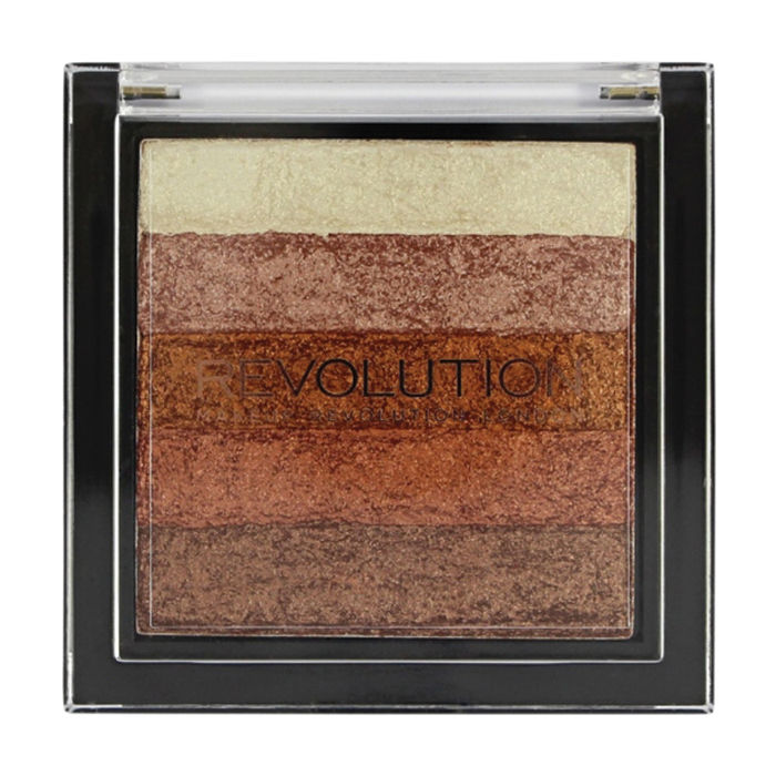 Buy Makeup Revolution Vivid Shimmer Brick Rose Gold (7 g) - Purplle