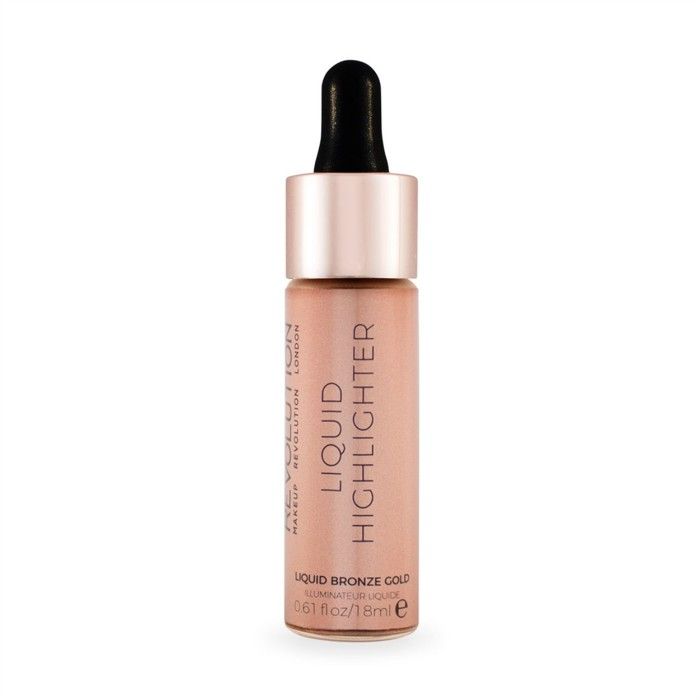Buy Makeup Revolution Liquid Highlighter Liquid Bronze Gold (18 ml) - Purplle