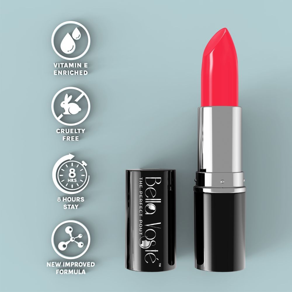 Buy Bella Voste Sheer Creme Lust Lipstick Bare Blush (4.2 g) I Satin Touch I Cruelty Free  I Long Lasting Improved Formula I One Stroke Aplication I Highly Pigmented - Purplle