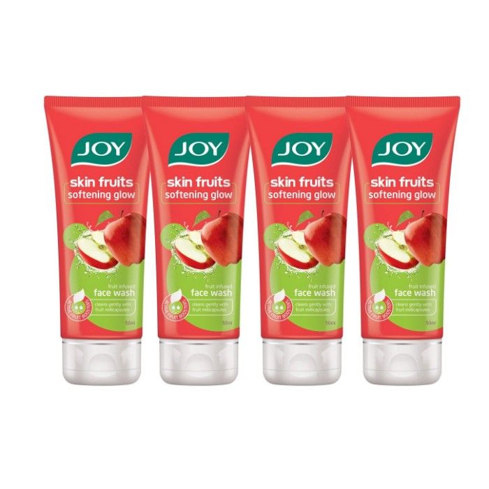 Buy Joy Skin Fruits Softening Glow Face Wash (Apple)(Pack of 4 x 50 ml) - Purplle