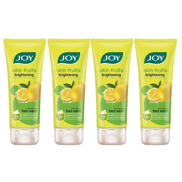 Buy Joy Skin Fruits Brightening Face Wash (Lemon)(Pack of 4 x 50 ml) - Purplle
