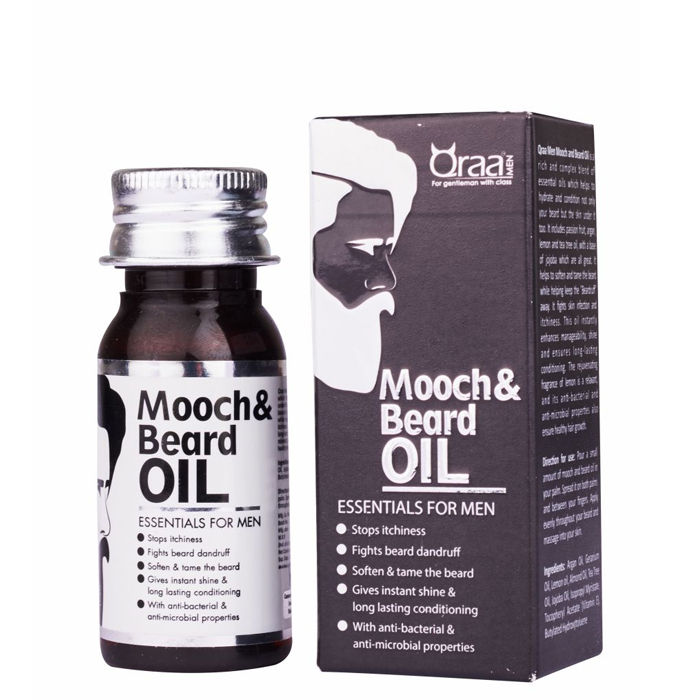 Buy Qraa Mooch And Beard Oil (30 ml) - Purplle