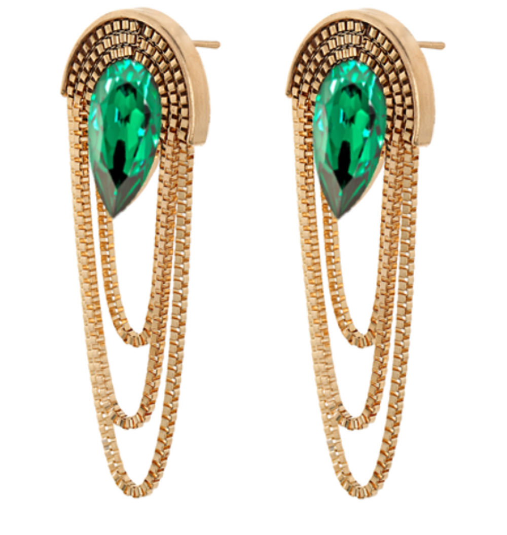 Buy Crunchy Fashion Party Girl Green Earrings - Purplle