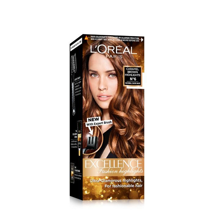 Buy L'Oreal Paris Excellence Fashion Highlights Hair Color - Caramel Brown (29 ml + 16 g) - Purplle