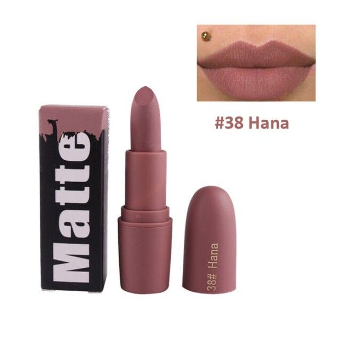 Buy Miss Rose Matte Makeup Lipstick Waterproof 7301-026B #38 - Purplle