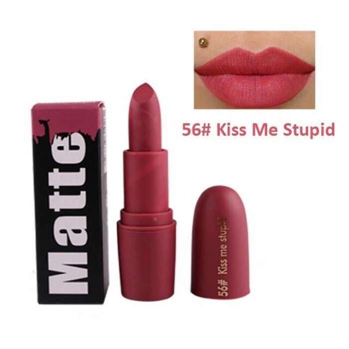 Buy Miss Rose Matte Finish Bullet Lipstick 7301-026B 56 Kiss Me Stupid - Purplle