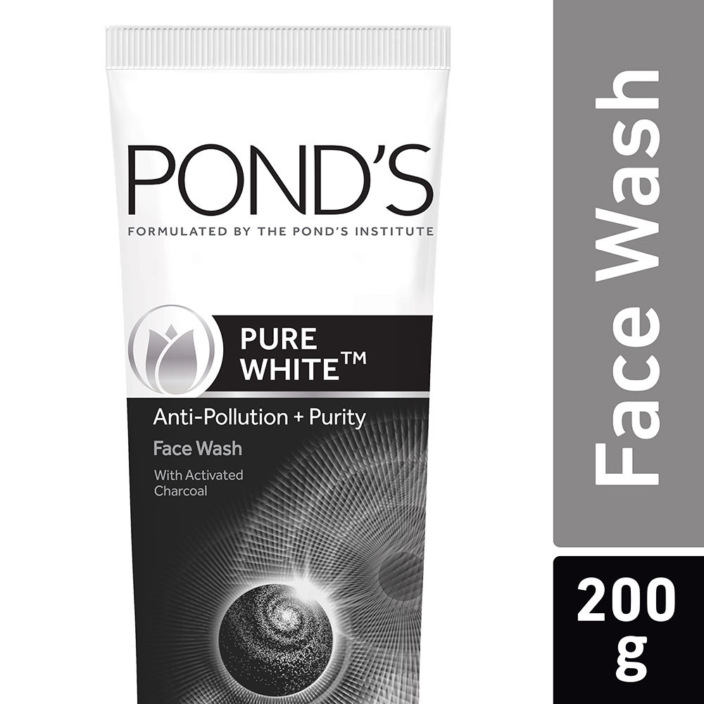 Buy Pond's Pure White Anti Pollution + Purity Face Wash (200 g) - Purplle
