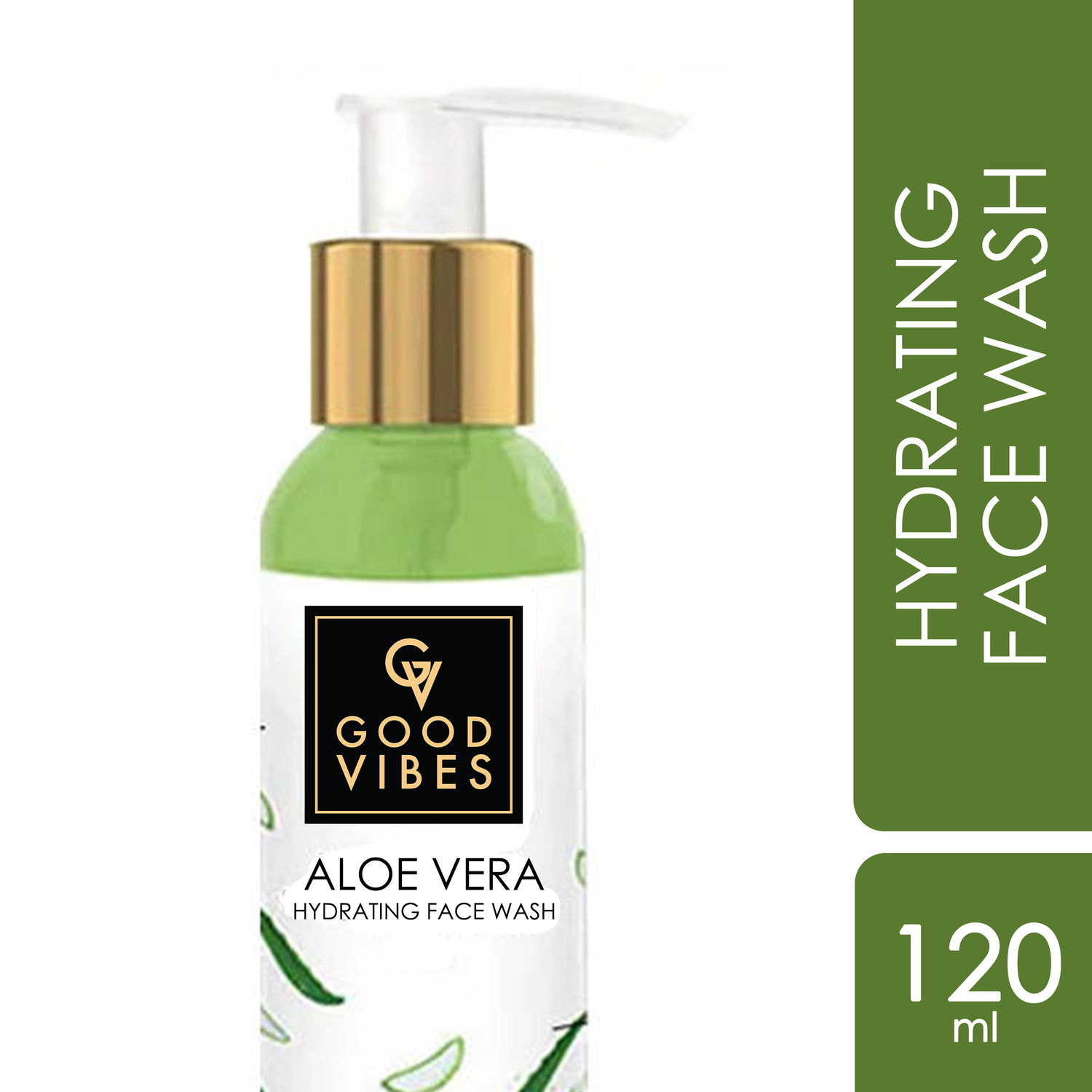 Buy Good Vibes Aloe Vera Hydrating Face Wash | Hydrating, Cleansing | No Parabens, No Mineral Oil, No Animal Testing (120 ml) - Purplle