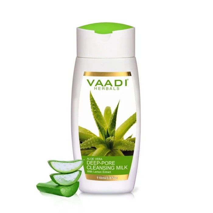 Buy Vaadi Herbals Aloevera Deep Pore Cleansing Milk With Lemon Extract (110 ml) - Purplle