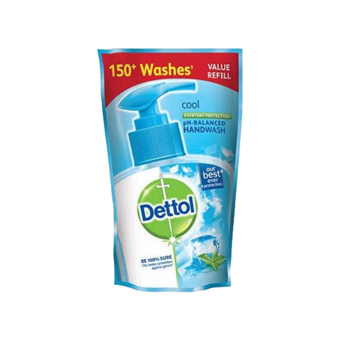 Buy Dettol pH-Balanced Germ Protection Liquid Handwash Pouch, Cool (175 ml) - Purplle