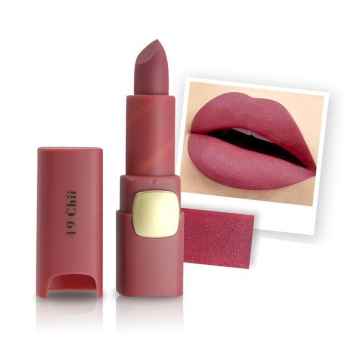 Buy Miss Rose Matte Finish Waterproof Long Lasting Lipstick 7301-043B 49 (Chii) - Purplle
