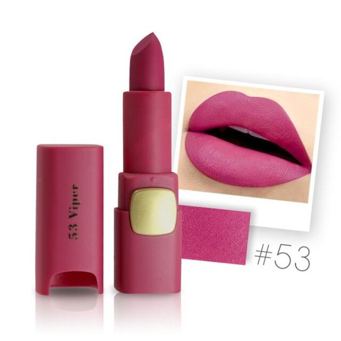 Buy Miss Rose Matte Finish Waterproof Long Lasting Lipstick 7301-043B 53 (Viper) - Purplle