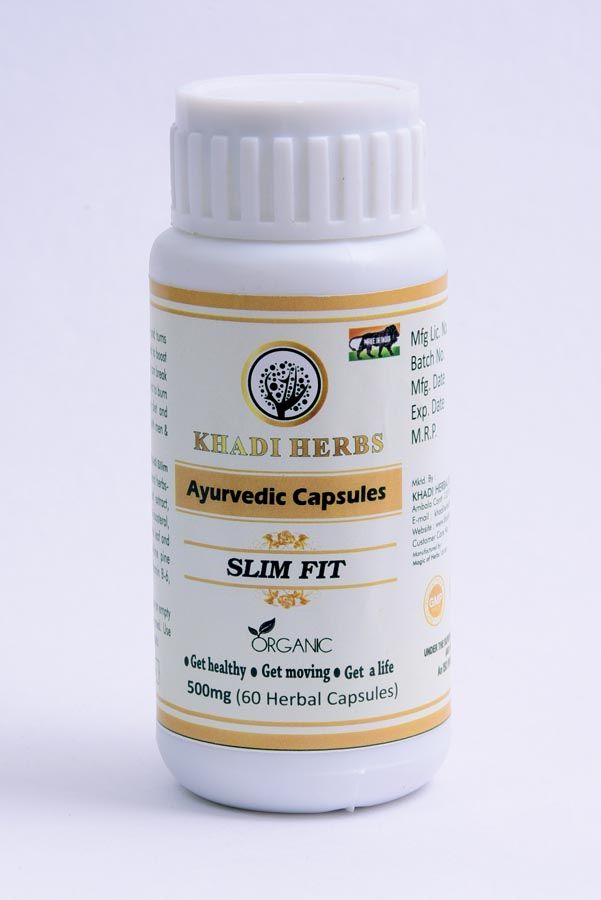 Buy Khadi Herbs Slimfit Capsules 60 pcs, 500mg - Purplle