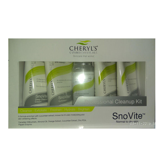 Buy Cheryl's Snovite Cleanup Kit Normal to Dry Skin - Purplle