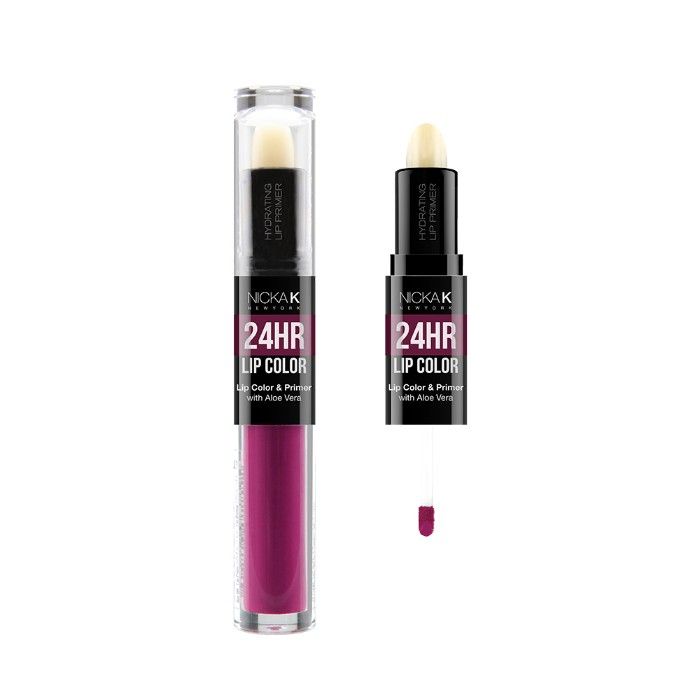 Buy Nicka K 24Hr Lip Color & Primer Deep Fuchsia (1.4 g) - Purplle
