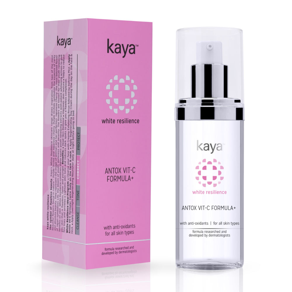 Buy Kaya Clinic Antox Vit-C Formula, Vitamin C Face Serum, With Anti-oxidants for Brighter skin, Reduce Pigmentation & Fine Lines, All skin types 30ml - Purplle