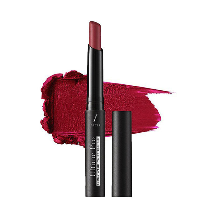 Buy Faces Canada Ultime Pro Longwear Matte Lipstick Temptation 02 (2.5 g) - Purplle