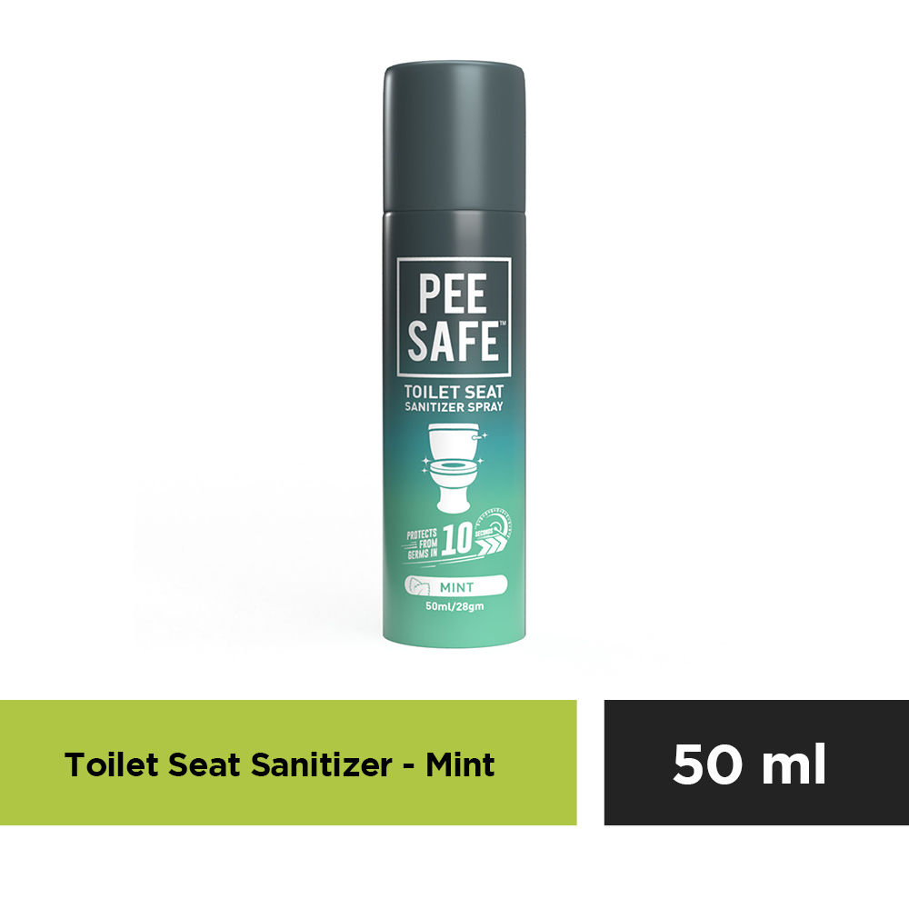 Buy Pee Safe Toilet Seat Sanitizer Spray Mint (50 ml) - Purplle