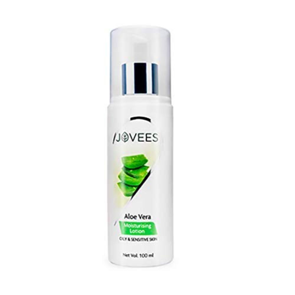 Buy Jovees Herbal Aloe Vera Moisturising Lotion | With Sandal And Peach Extract | Nourishes, Heals and Hydrates Skin | For Oily & Sensitive Skin | 100ml - Purplle