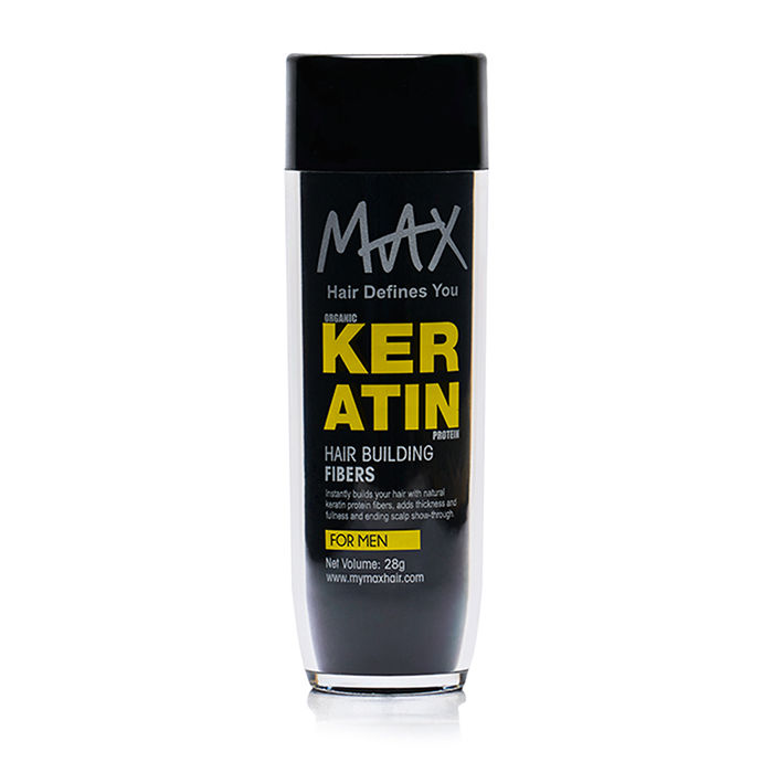 Buy Max Keratin Hair Building Fibers For Men-Black (28 g) - Purplle