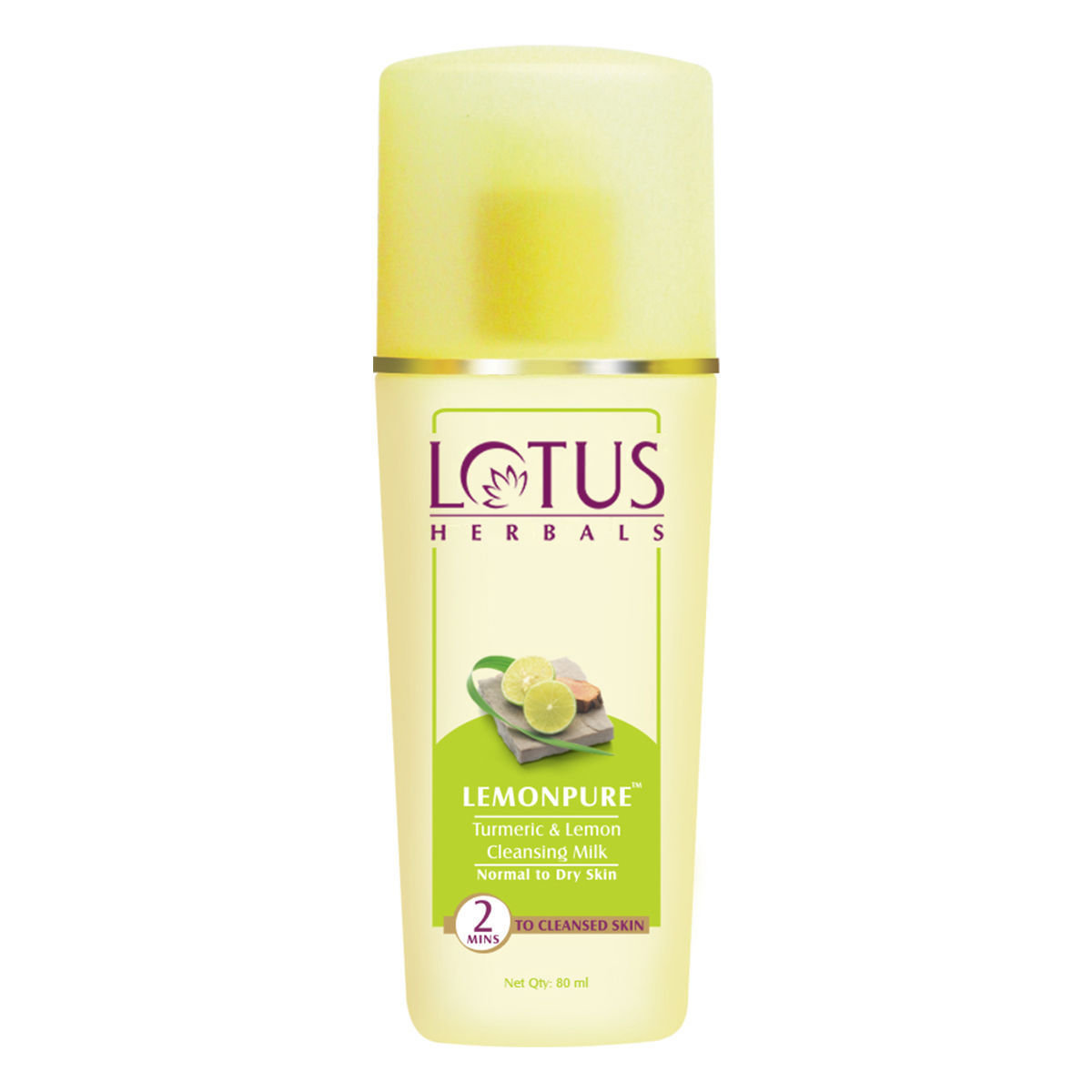 Buy Lotus Herbals Lemonpure Turmeric & Lemon Cleansing Milk | Makeup Remover | For All Skin Types | 170ml - Purplle