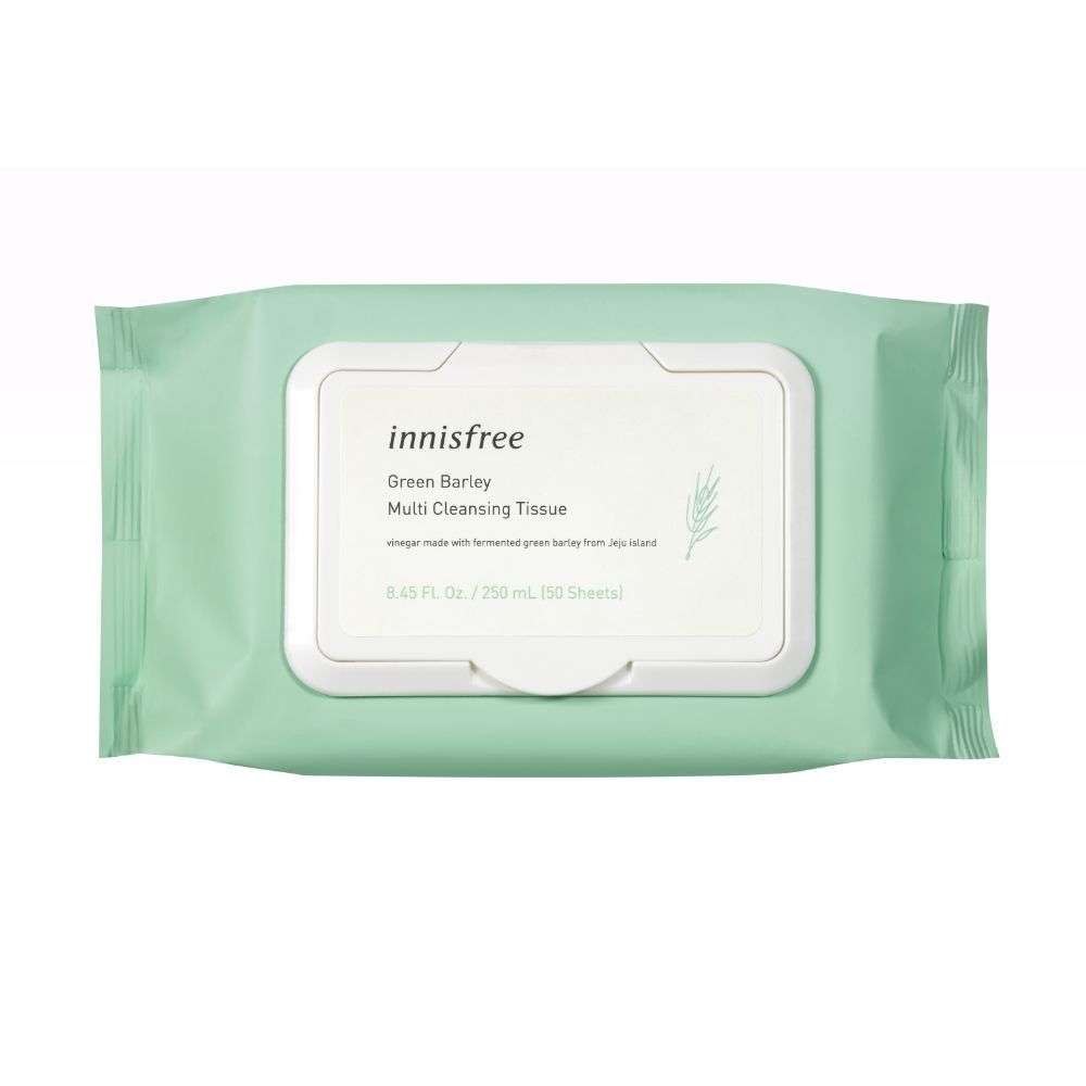 Buy Innisfree Green Barley Cleansing Tissue [50 units] (250 g) - Purplle